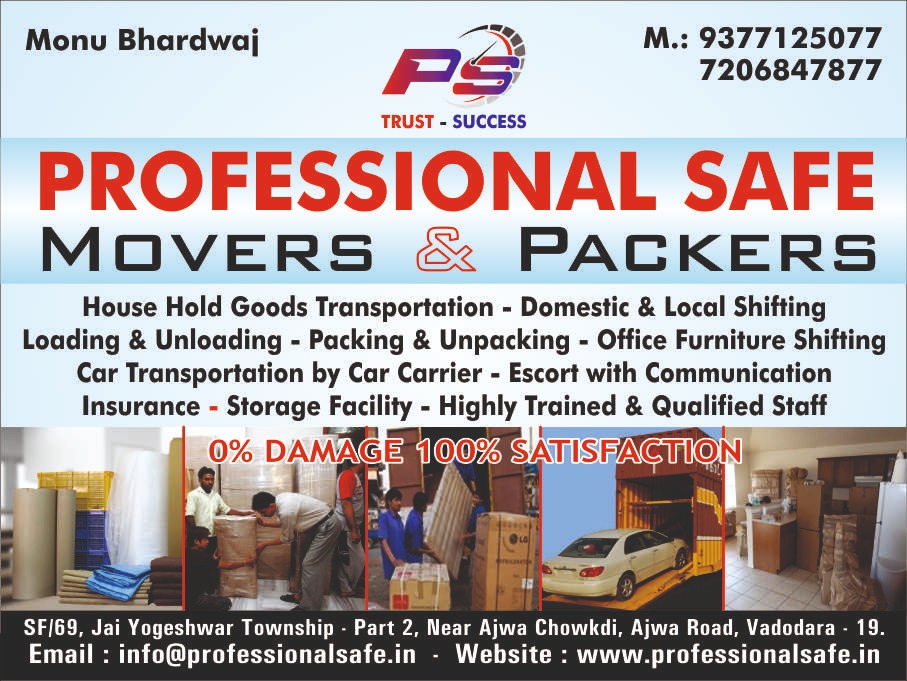 professional Safe Movers and Packers Vadodara